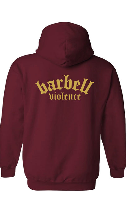 Maroon sweater w/Gold Logo